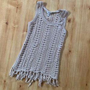 Crocheted pullover tank
